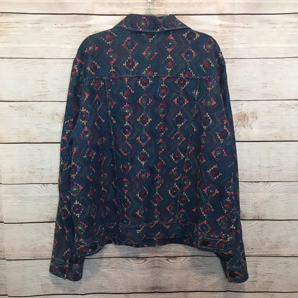 Coldwater Creek embroidered denim jacket - Picture 4 of 4